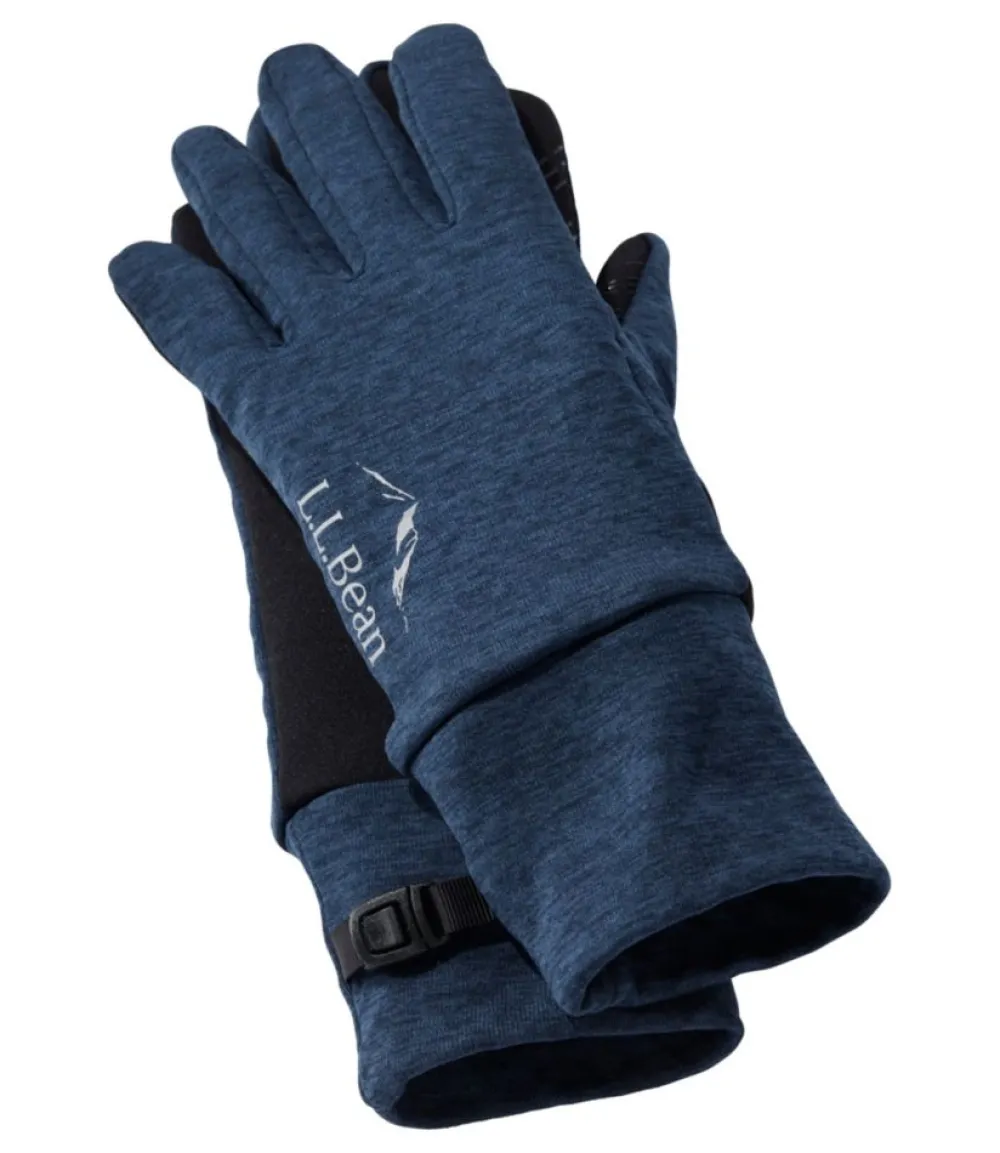 "Adults' Adventure Grid Fleece Liner Gloves"-L.L.Bean Outlet