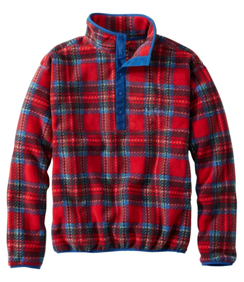 "Adults' Bean's Classic Fleece Pullover, Print"-L.L.Bean Fashion