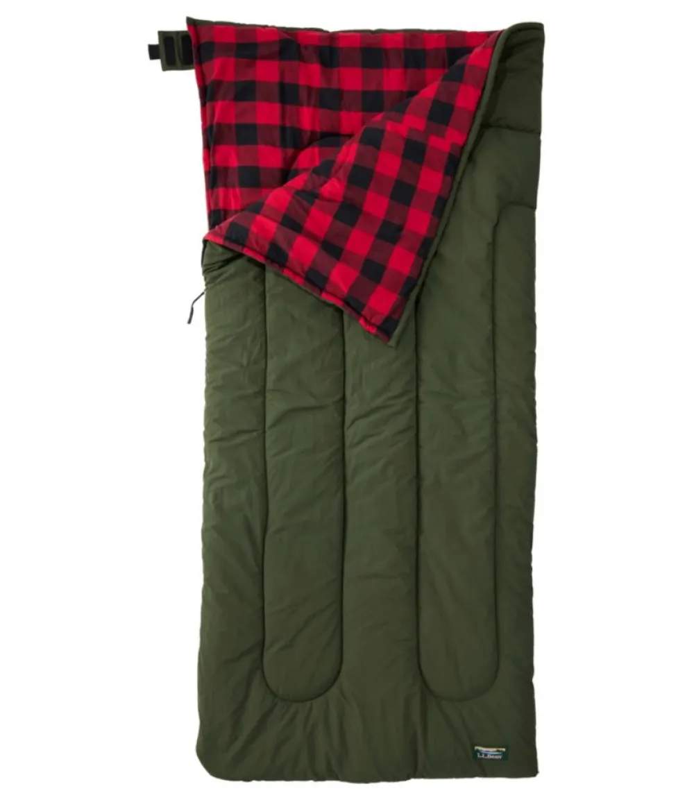 "Adults' Flannel Lined Camp Sleeping Bag, 20°"-L.L.Bean Flash Sale