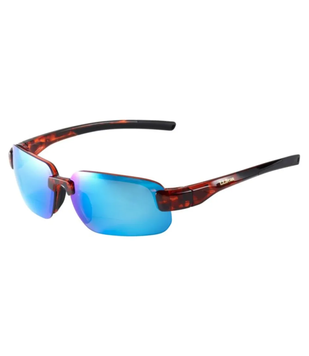 "Adults' Polarized Performance BiFocal Rimless Mirror Sunglasses"-L.L.Bean Store