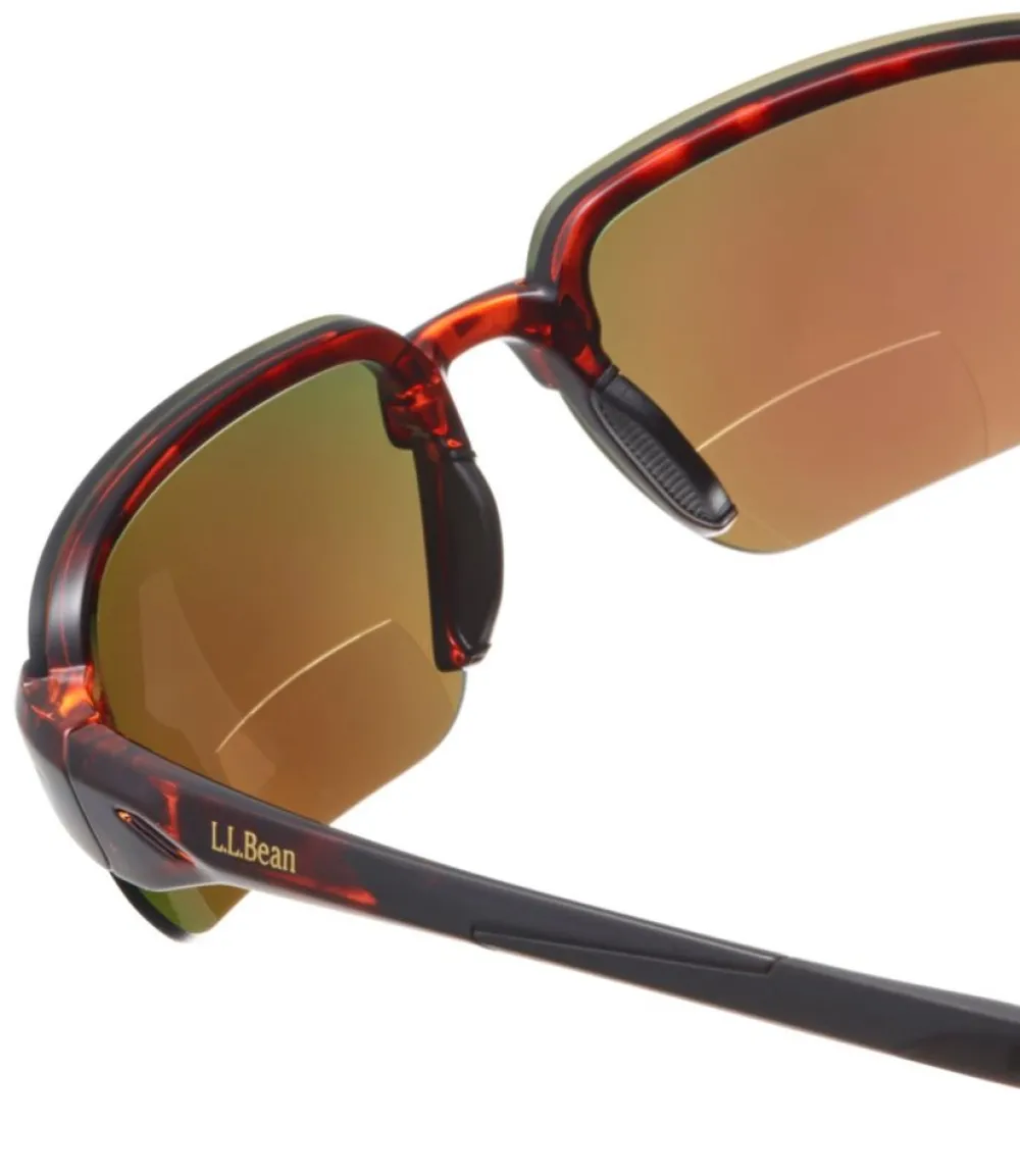 "Adults' Polarized Performance BiFocal Rimless Mirror Sunglasses"-L.L.Bean Store
