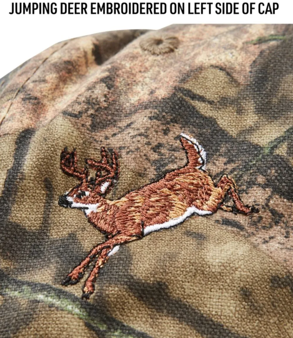 "Adults' Maine Inland Fisheries and Wildlife Camouflage Baseball Hat, Jumping Deer"-L.L.Bean Flash Sale