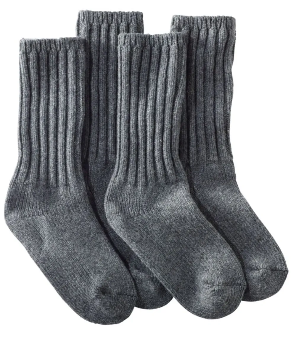 "Adults' Merino Wool Ragg Socks, 10" Two-Pack"-L.L.Bean Online