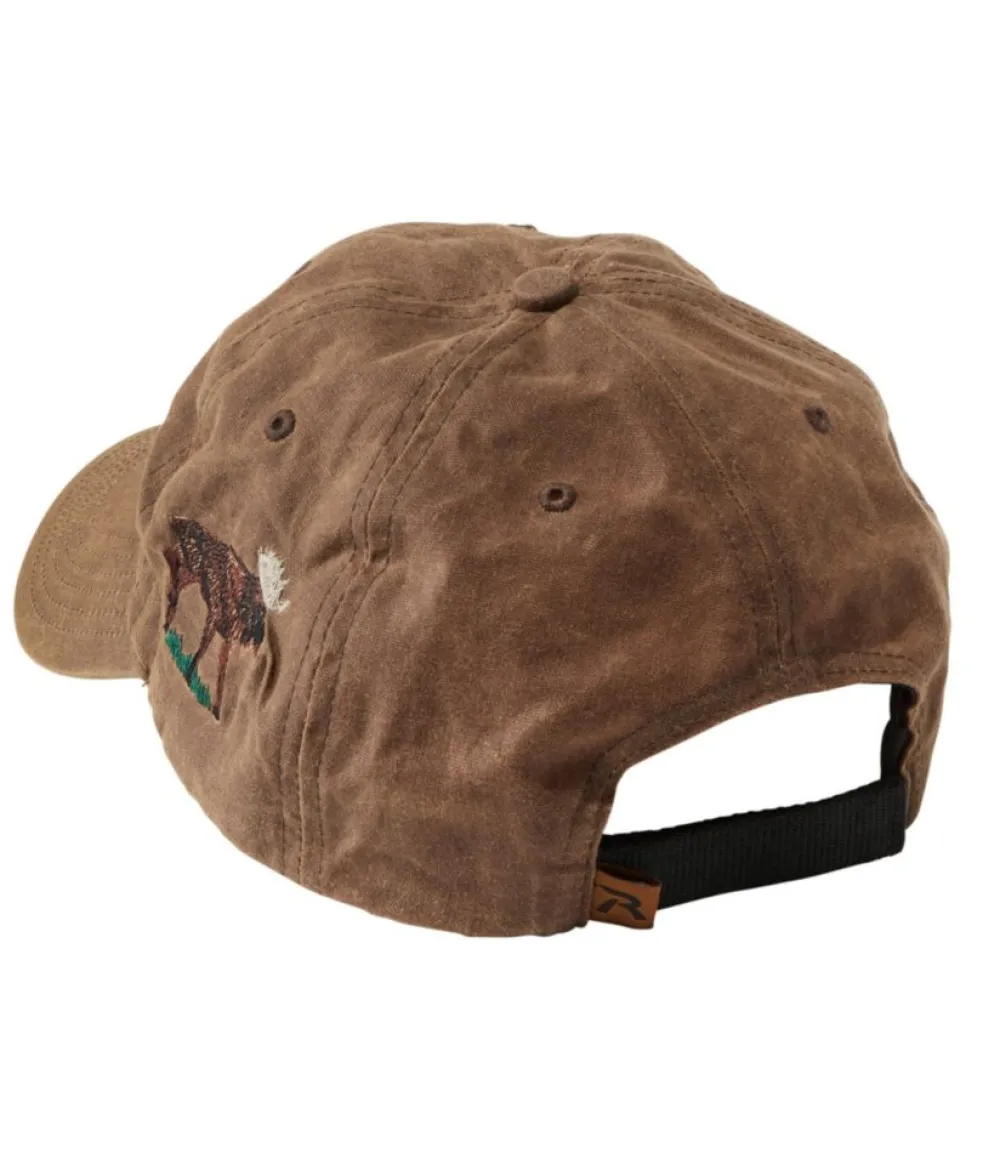 "Adults' MIF&W Waxcloth Hat, Moose"-L.L.Bean Hot