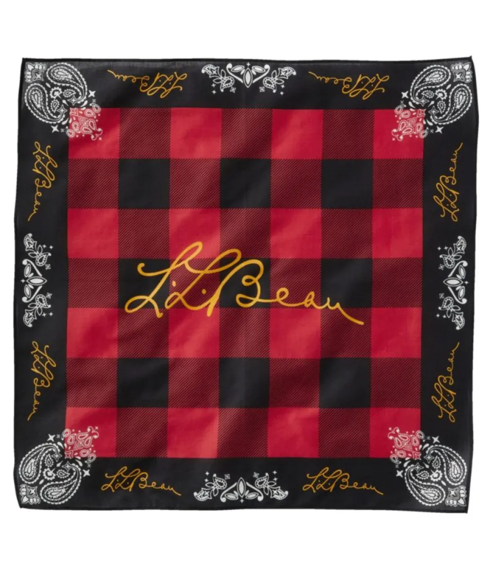 "Adults' Signature Heritage Cotton Bandana"-L.L.Bean New