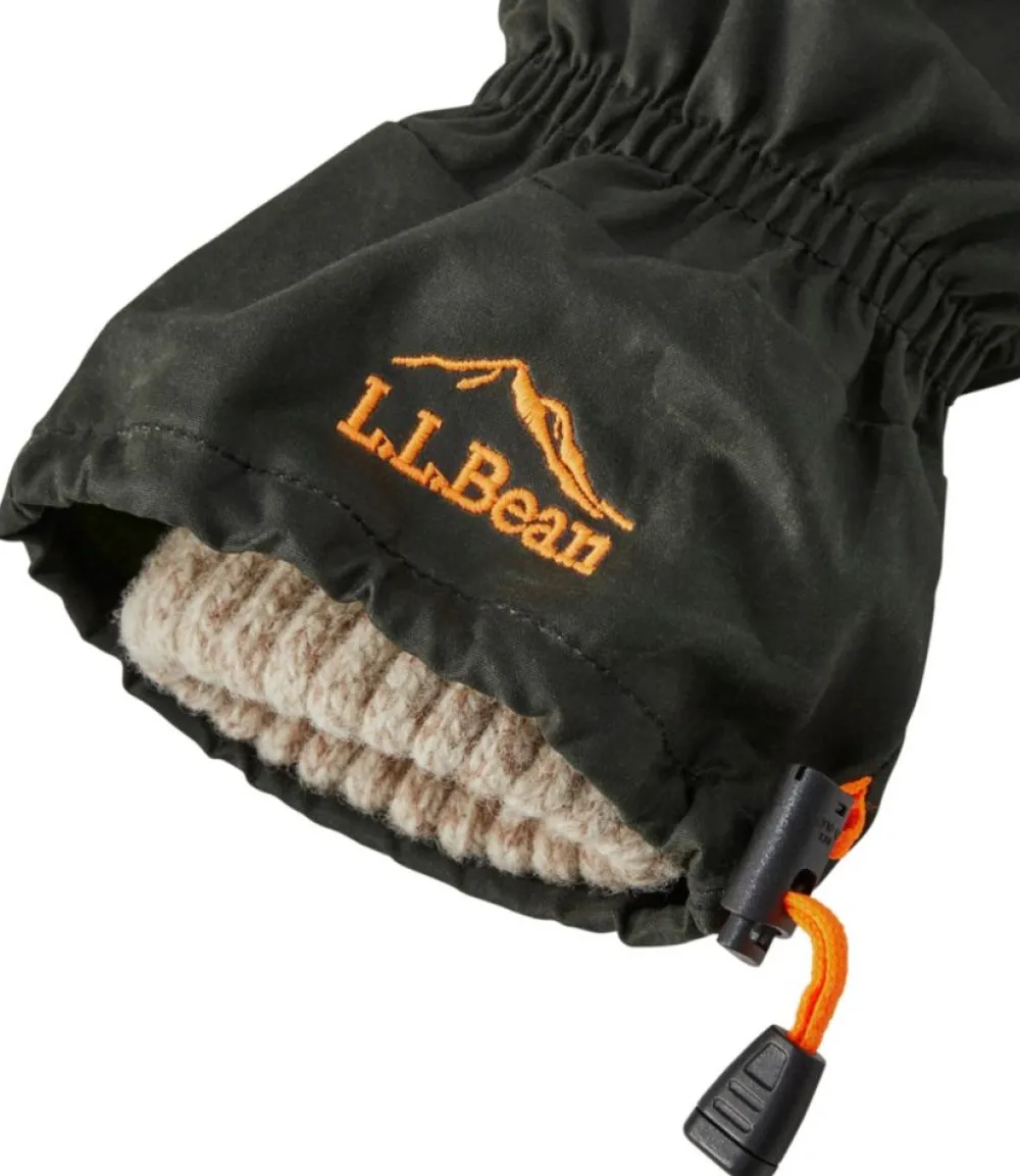 "Adults' Waxed Cotton Chopper Mittens"-L.L.Bean Discount