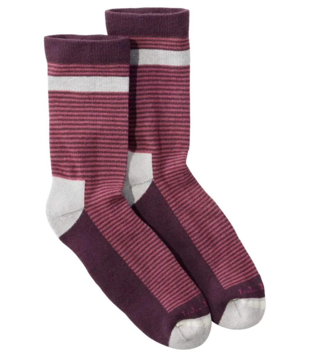 "Adults' Wicked Soft Cotton Socks, Micro Stripe"-L.L.Bean Hot