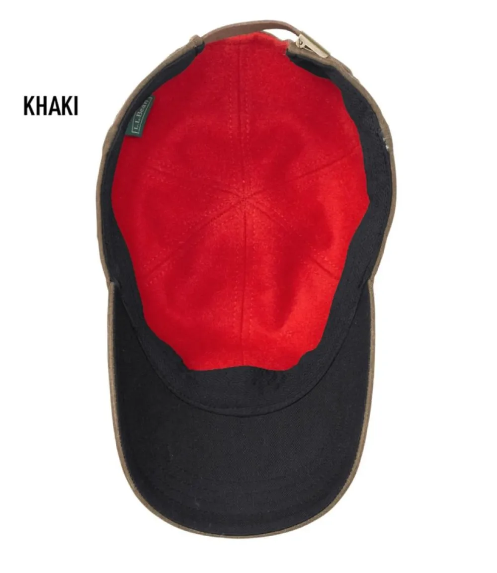 "Adults' Wool-Lined Waxed-Cotton Fowler's Cap"-L.L.Bean Fashion