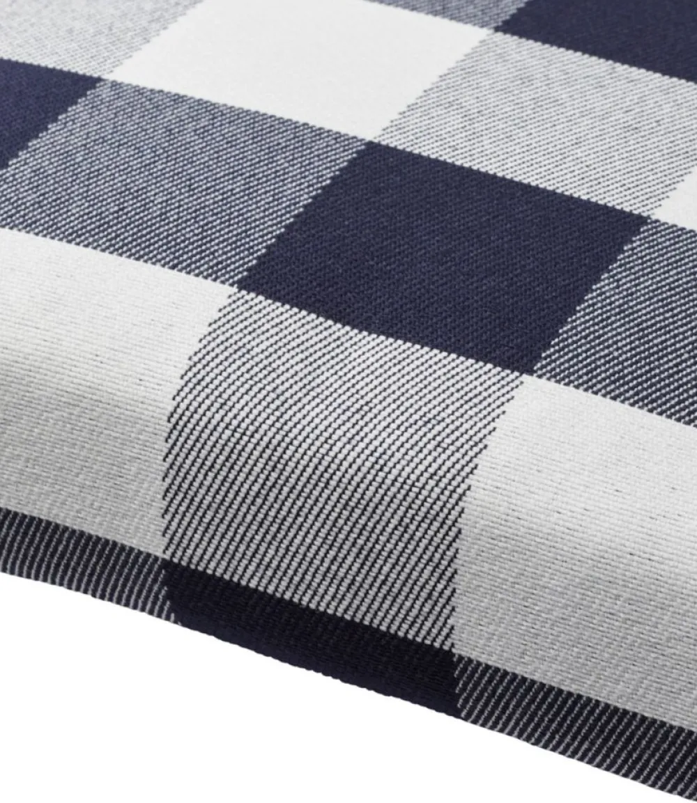 "All-Weather Folding/Armless Chair Cushion, Buffalo Plaid"-L.L.Bean Flash Sale