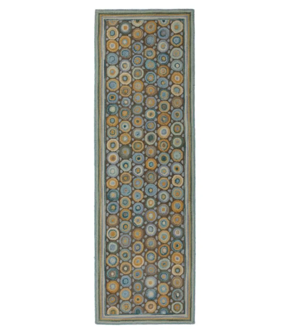 "Bean's Wool Hooked Runner, Coins"-L.L.Bean Outlet