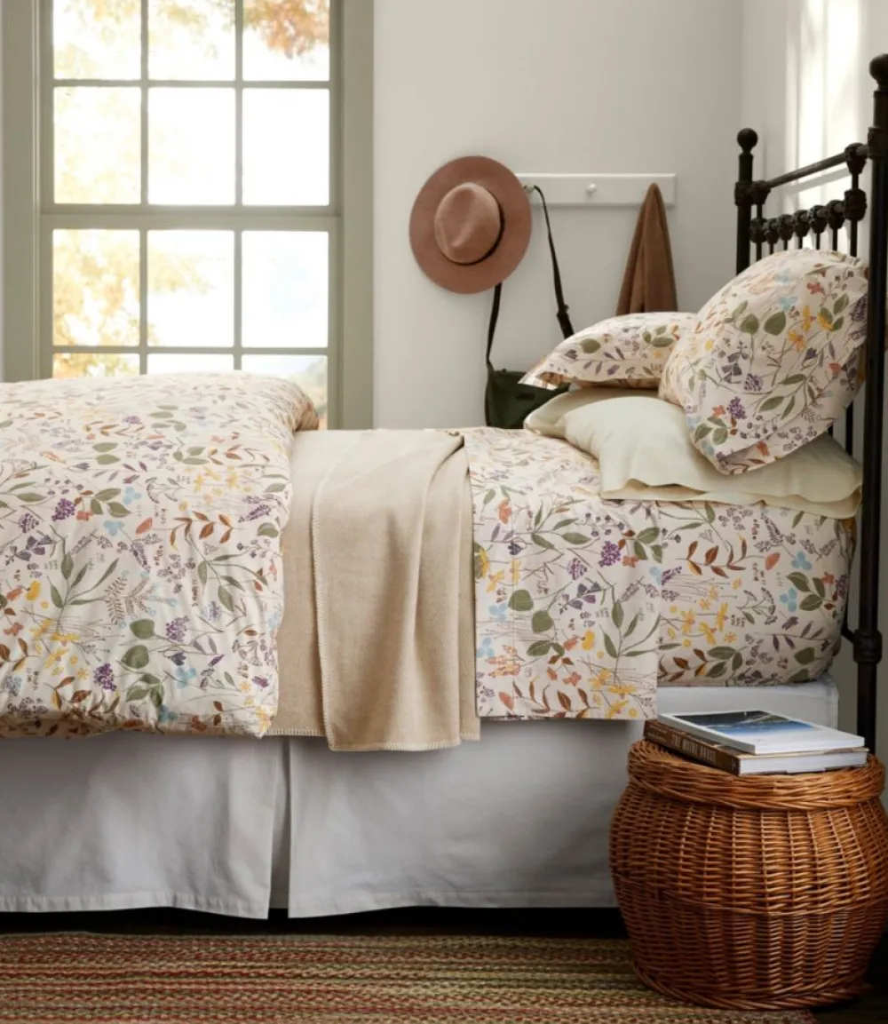 "Birch Floral Percale Sheet Collection"-L.L.Bean Cheap