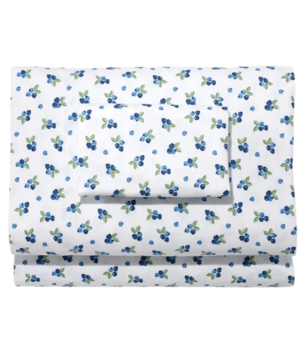 "Blueberry Flannel Sheet Collection"-L.L.Bean Shop