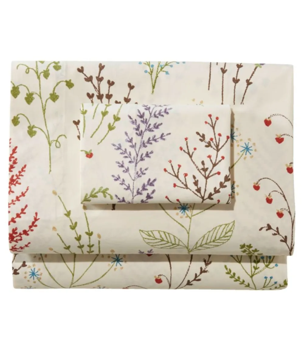 "Botanical Floral Percale Sheet Collection"-L.L.Bean Best