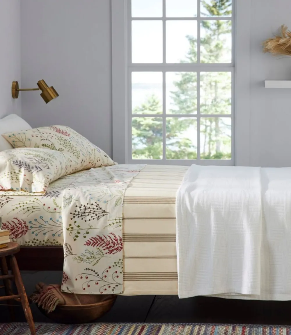 "Botanical Floral Percale Sheet Collection"-L.L.Bean Best