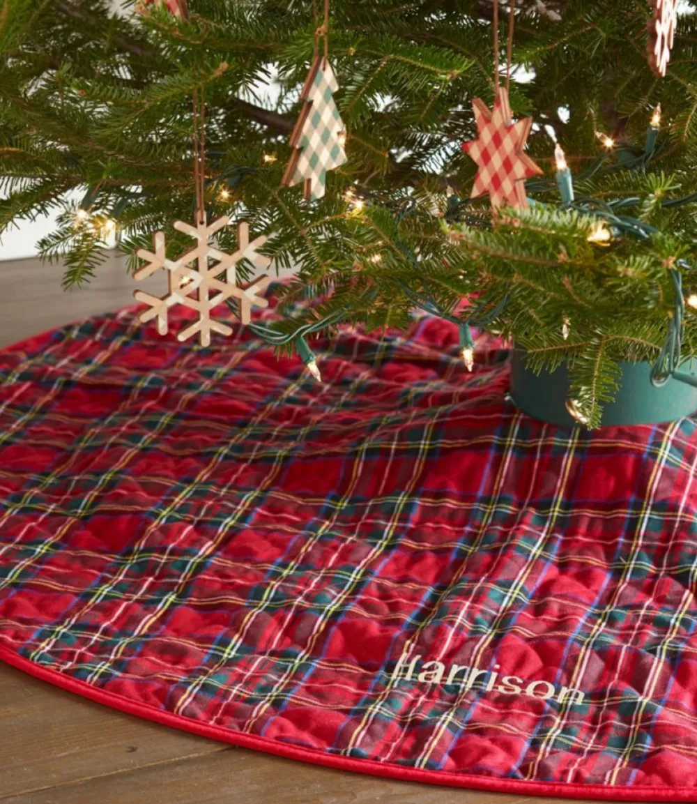 "Classic Tree Skirt, Plaid"-L.L.Bean Cheap