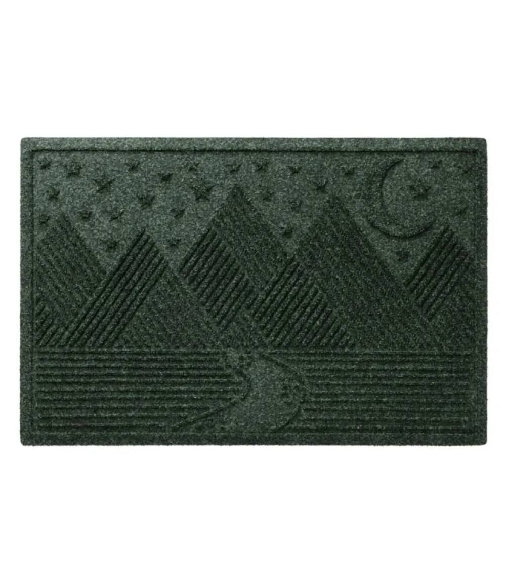 "Everyspace Recycled Waterhog Doormat, Twilight Mountain Range"-L.L.Bean Sale