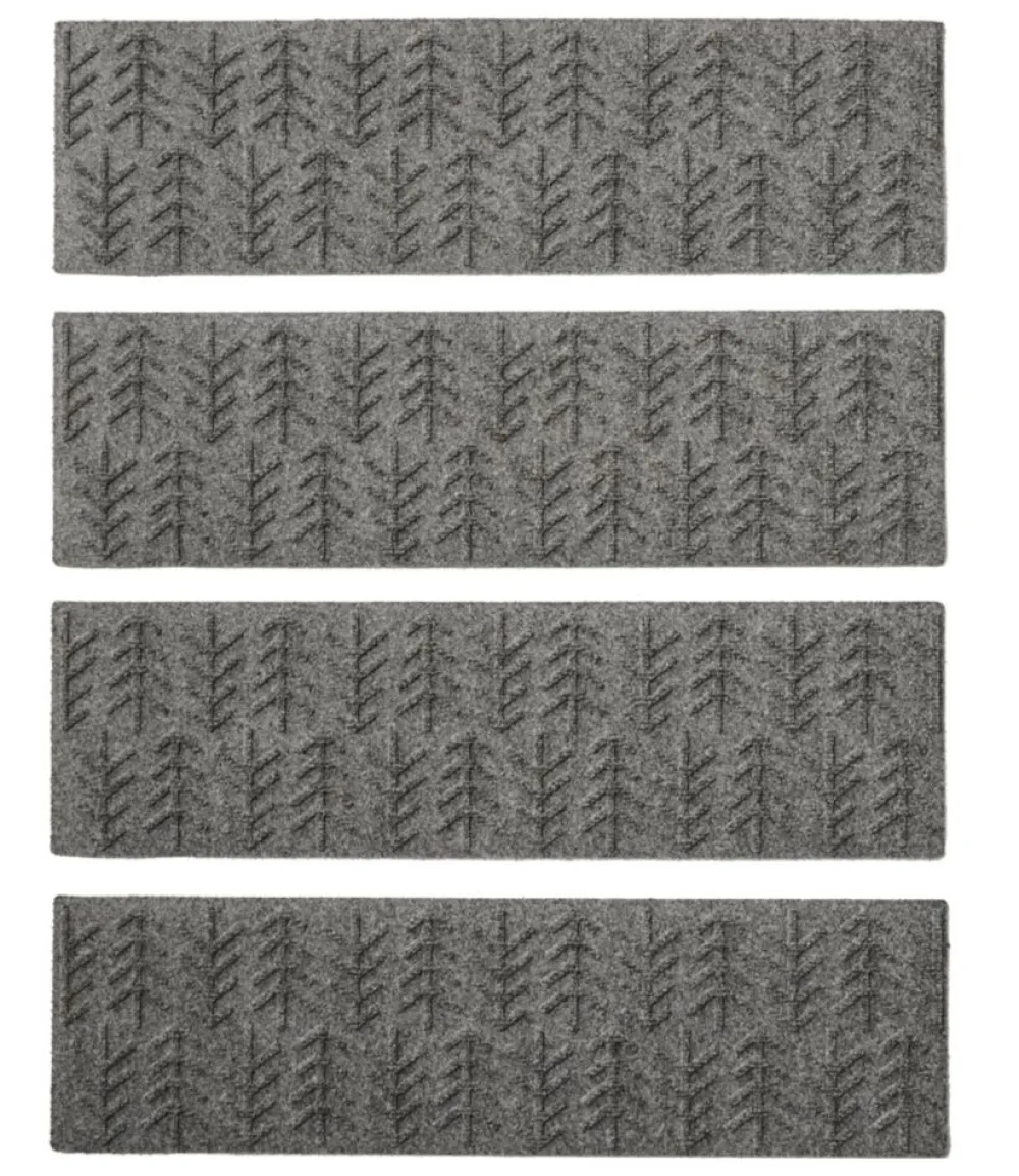 "Everyspace Recycled Waterhog Mat, Stair Treads, Set of Four, Trees"-L.L.Bean Outlet