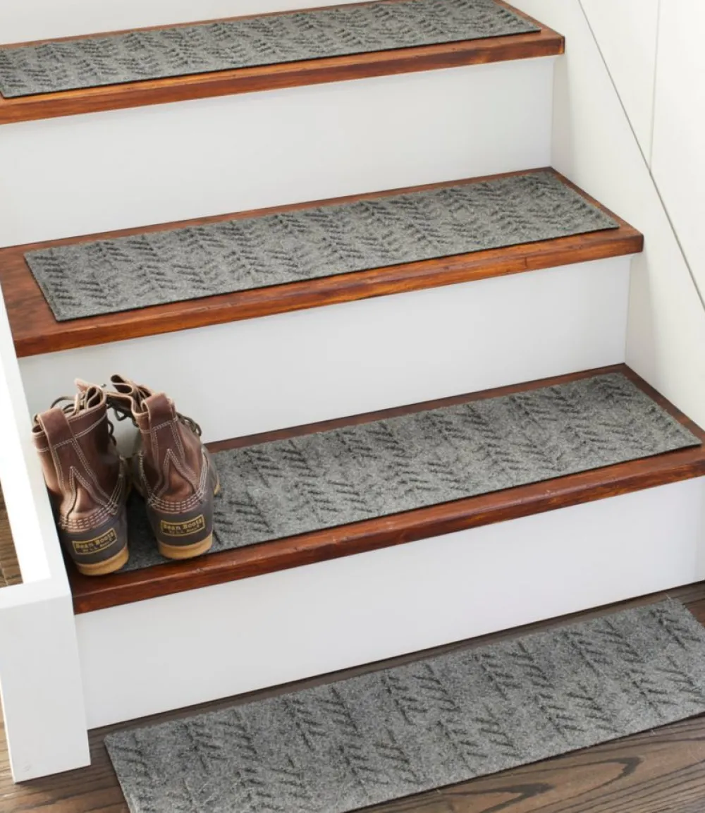 "Everyspace Recycled Waterhog Mat, Stair Treads, Set of Four, Trees"-L.L.Bean Outlet