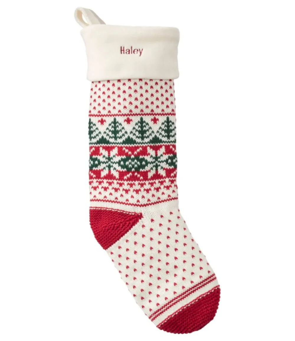 "Fair Isle Knit Christmas Stocking"-L.L.Bean Best
