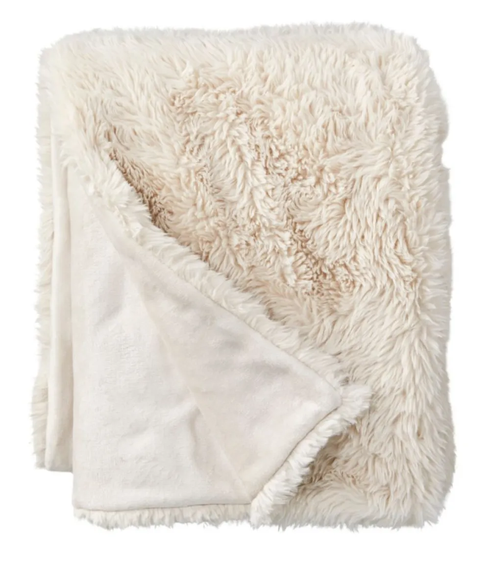 "Faux Fur Throw"-L.L.Bean Online