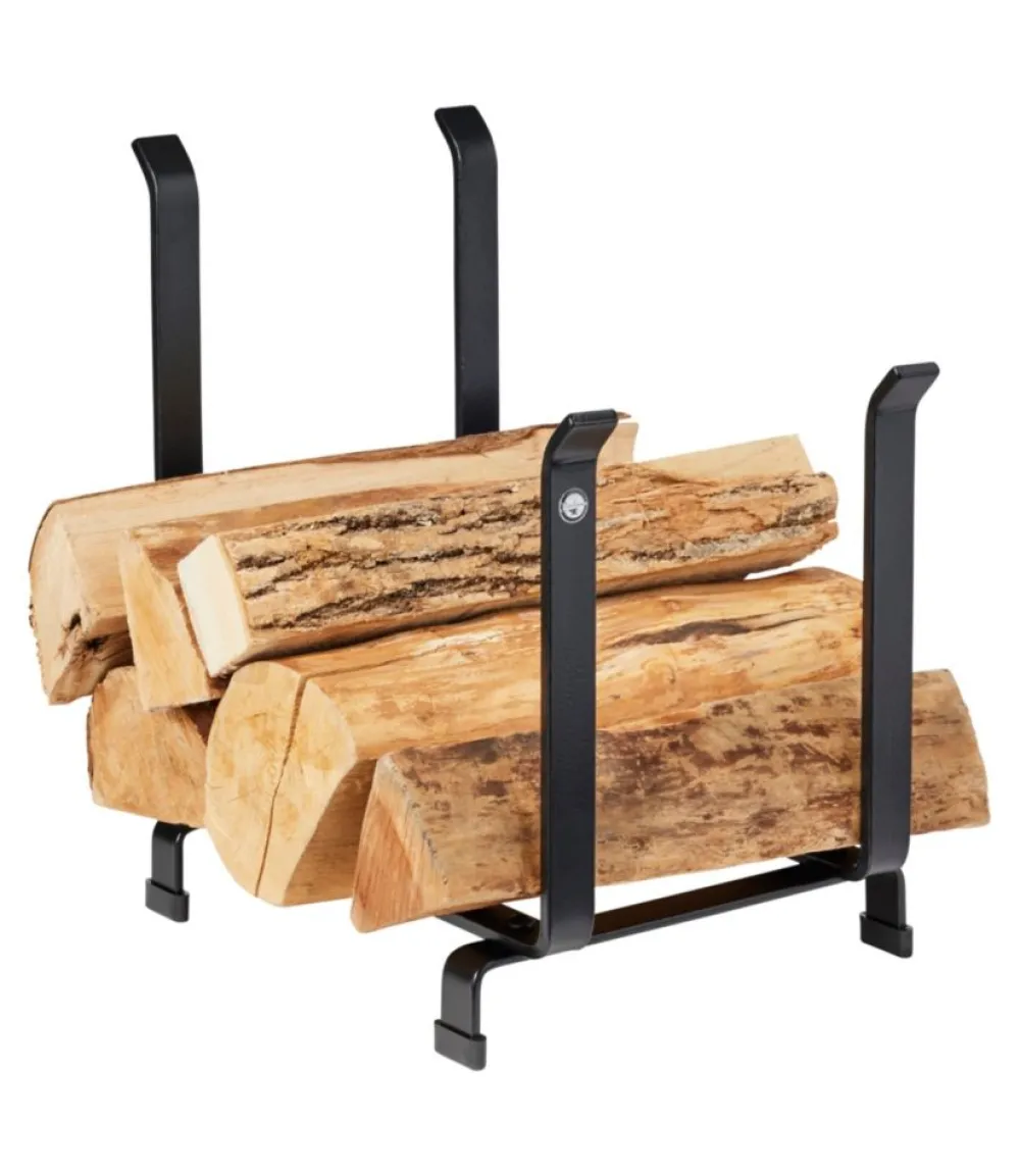 "Hearthside Log Holder, Short"-L.L.Bean New