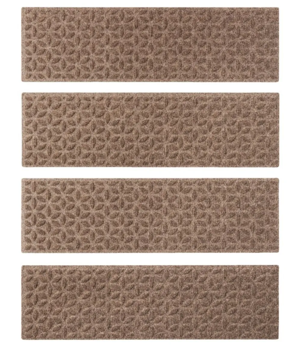 "Heavyweight Waterhog Mat, Stair Treads, Set of Four, Blooming Circles"-L.L.Bean New