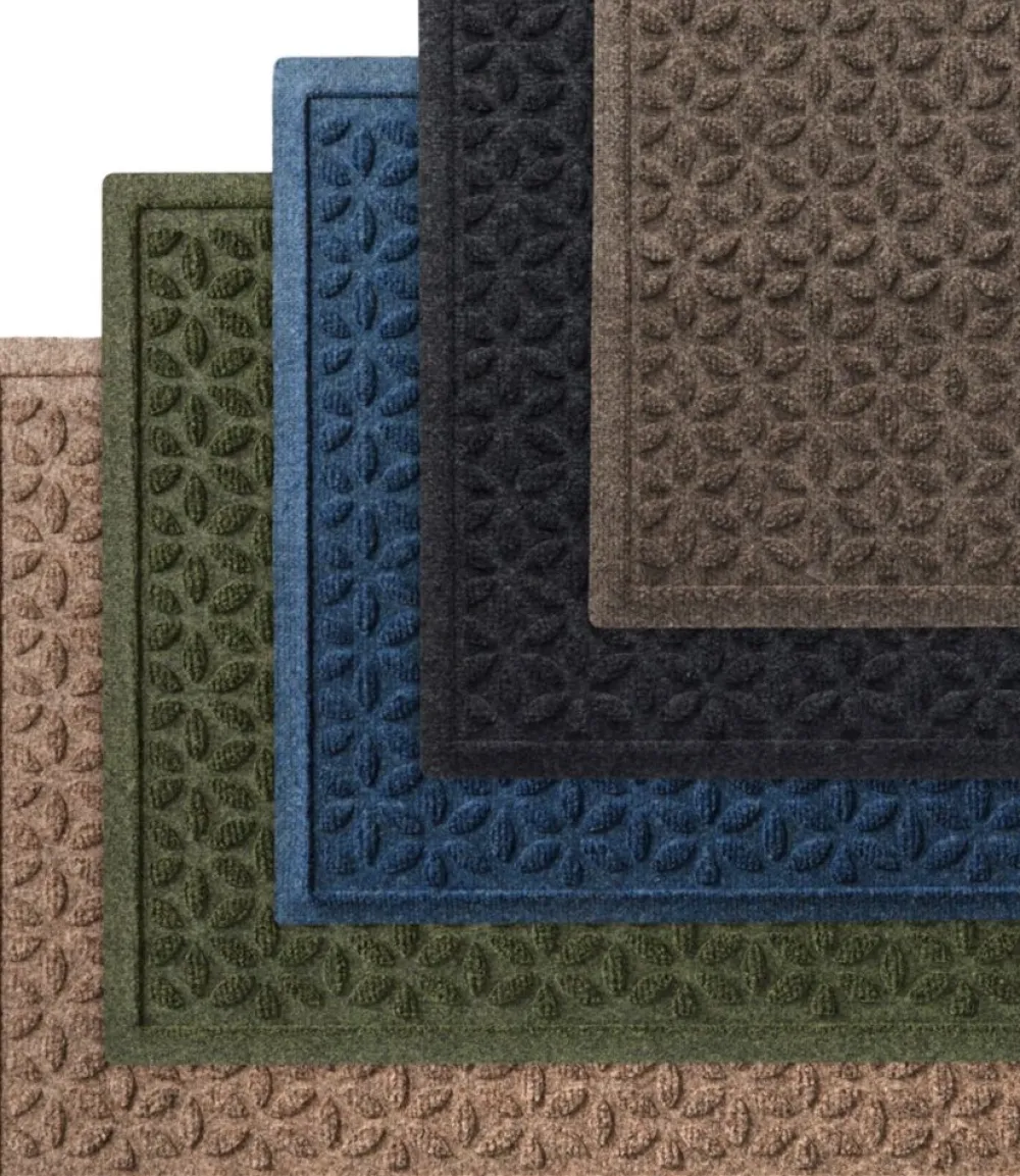 "Heavyweight Waterhog Mat, Stair Treads, Set of Four, Blooming Circles"-L.L.Bean New