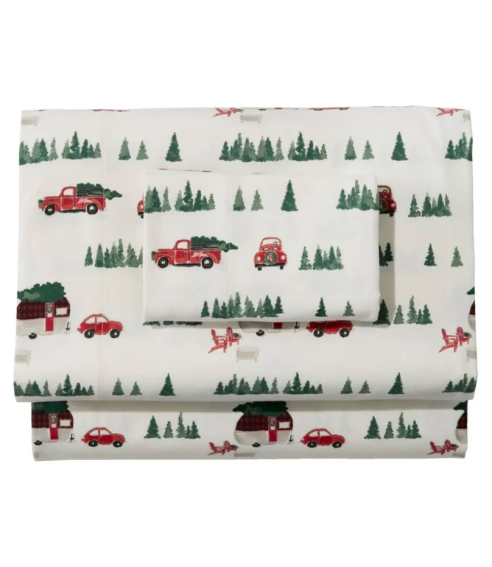 "Holiday Flannel Sheet Set"-L.L.Bean Shop