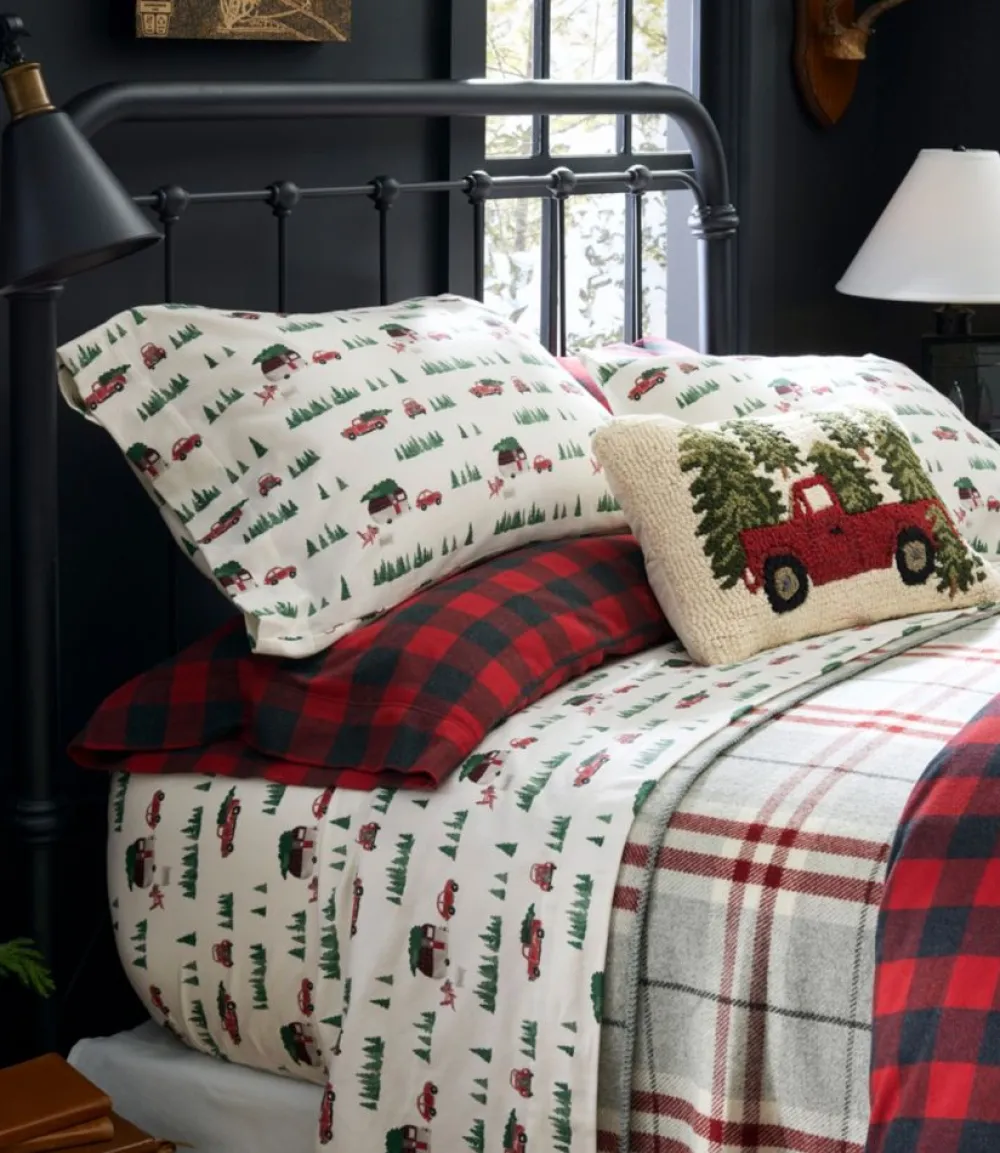"Holiday Flannel Sheet Set"-L.L.Bean Shop