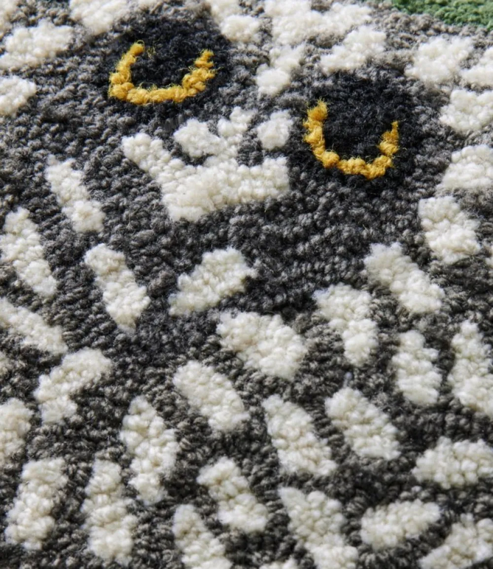 "Indoor/Outdoor Hooked Pillow, Owls"-L.L.Bean Best