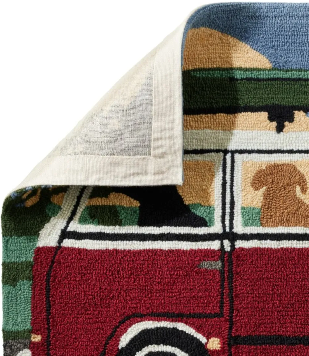 "Indoor/Outdoor Vacationland Runner, Camping Trip"-L.L.Bean Online