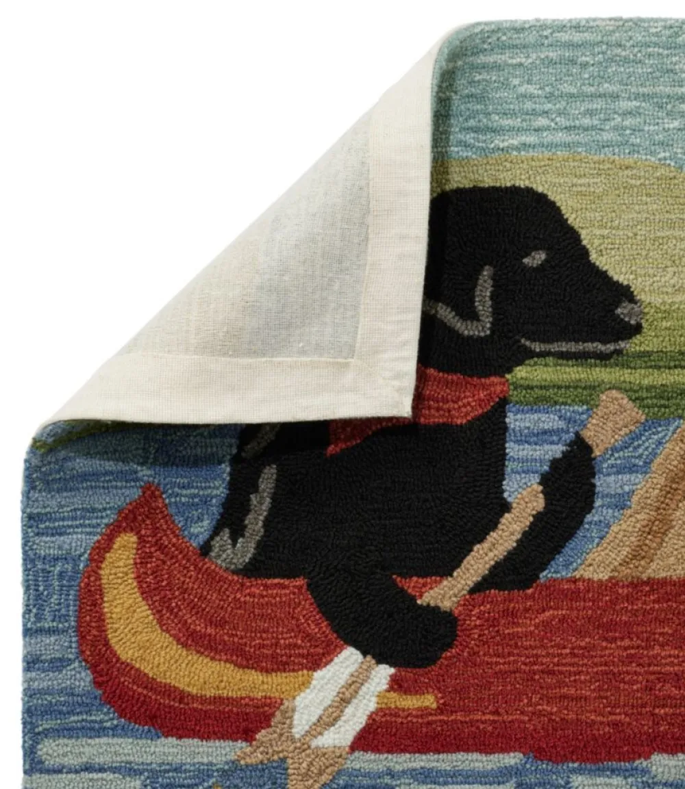 "Indoor/Outdoor Vacationland Runner, Dog Canoe"-L.L.Bean Sale