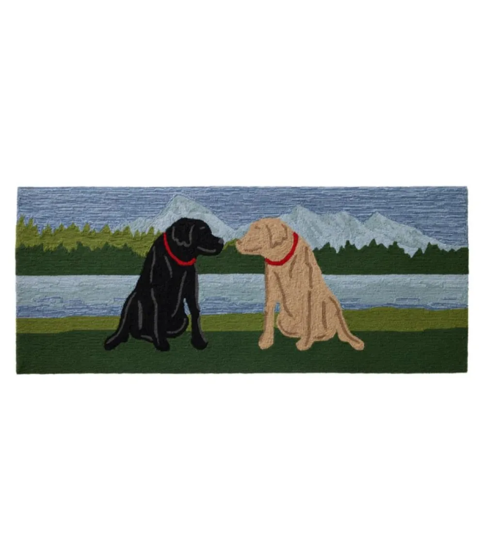 "Indoor/Outdoor Vacationland Runner, Mountain Dogs"-L.L.Bean Hot