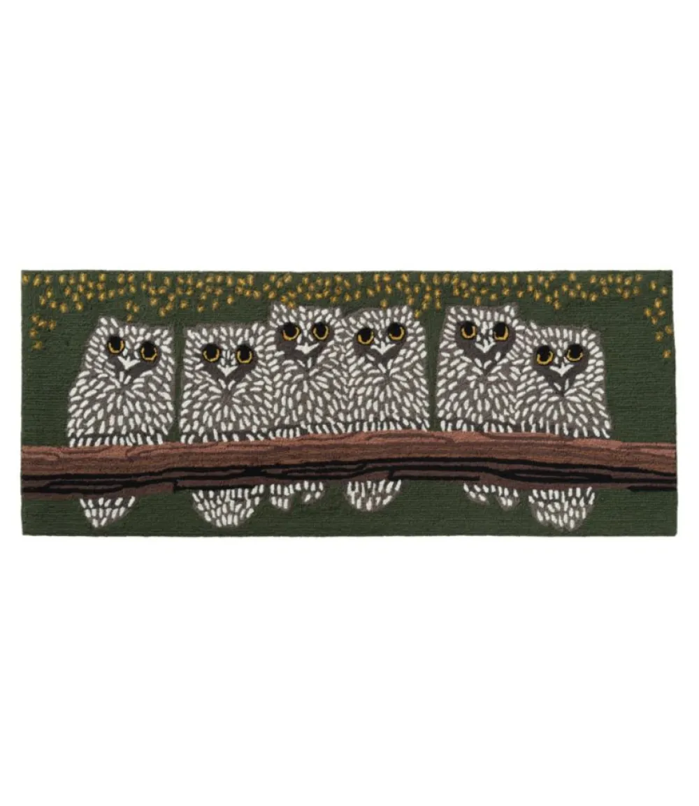 "Indoor/Outdoor Vacationland Runner, Owls"-L.L.Bean Hot