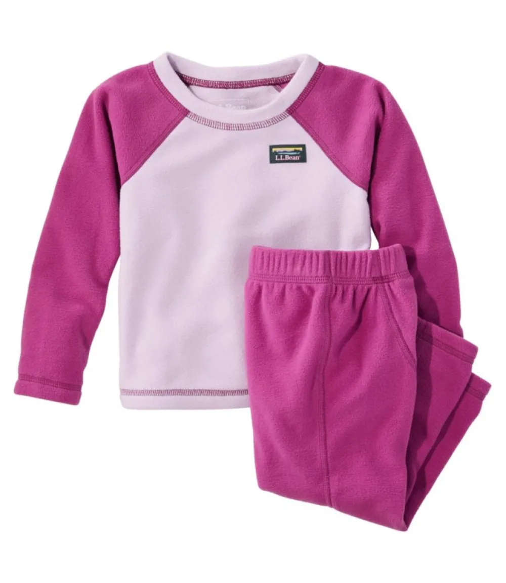"Infants' and Toddlers' Fitness Fleece Long-Sleeve Tee/Pants Set, Colorblock"-L.L.Bean Best