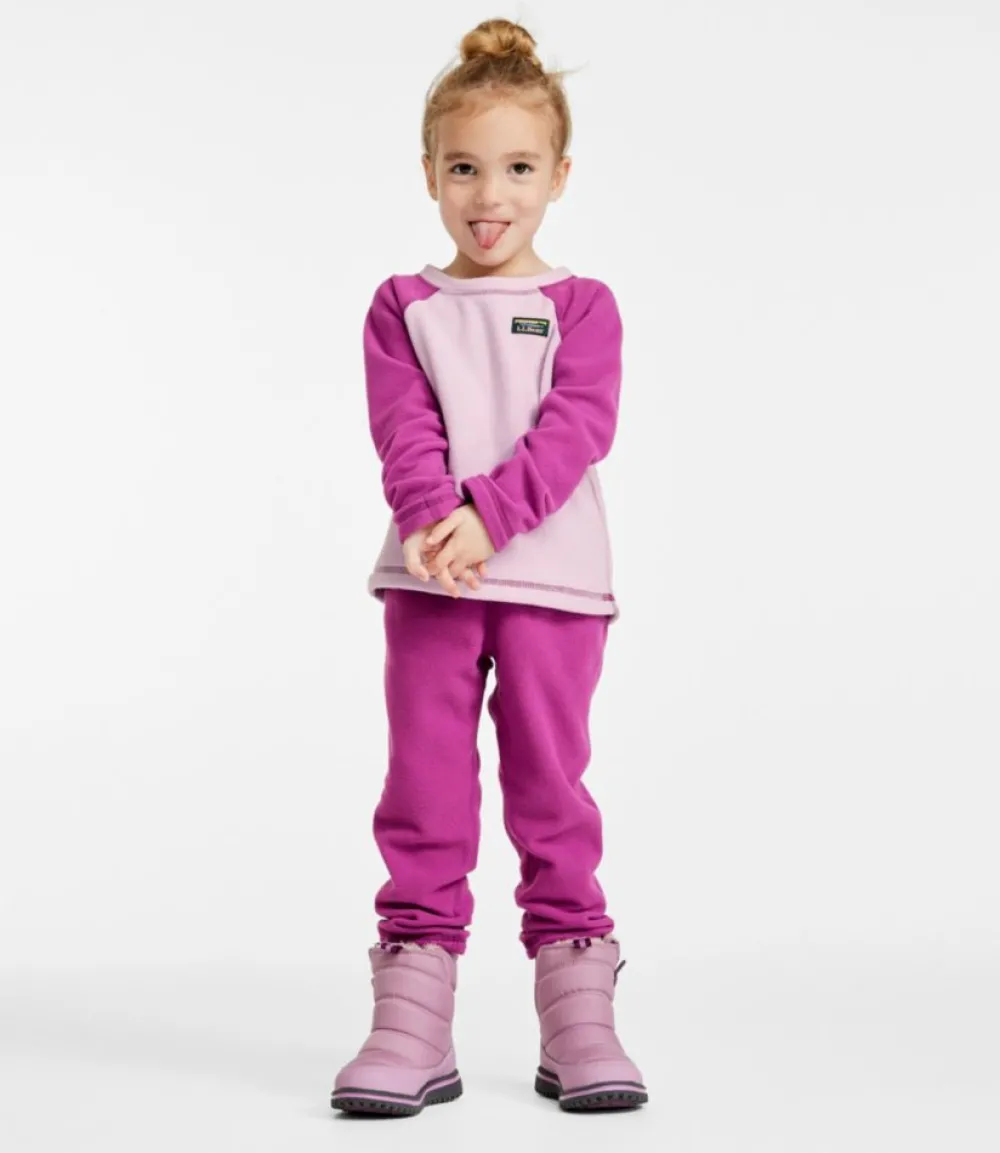 "Infants' and Toddlers' Fitness Fleece Long-Sleeve Tee/Pants Set, Colorblock"-L.L.Bean Best