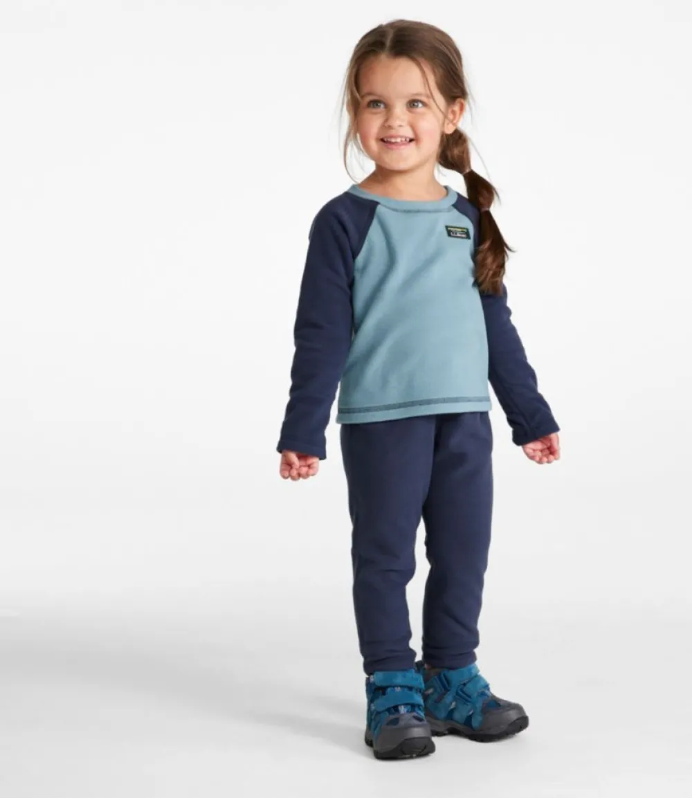 "Infants' and Toddlers' Fitness Fleece Long-Sleeve Tee/Pants Set, Colorblock"-L.L.Bean Best