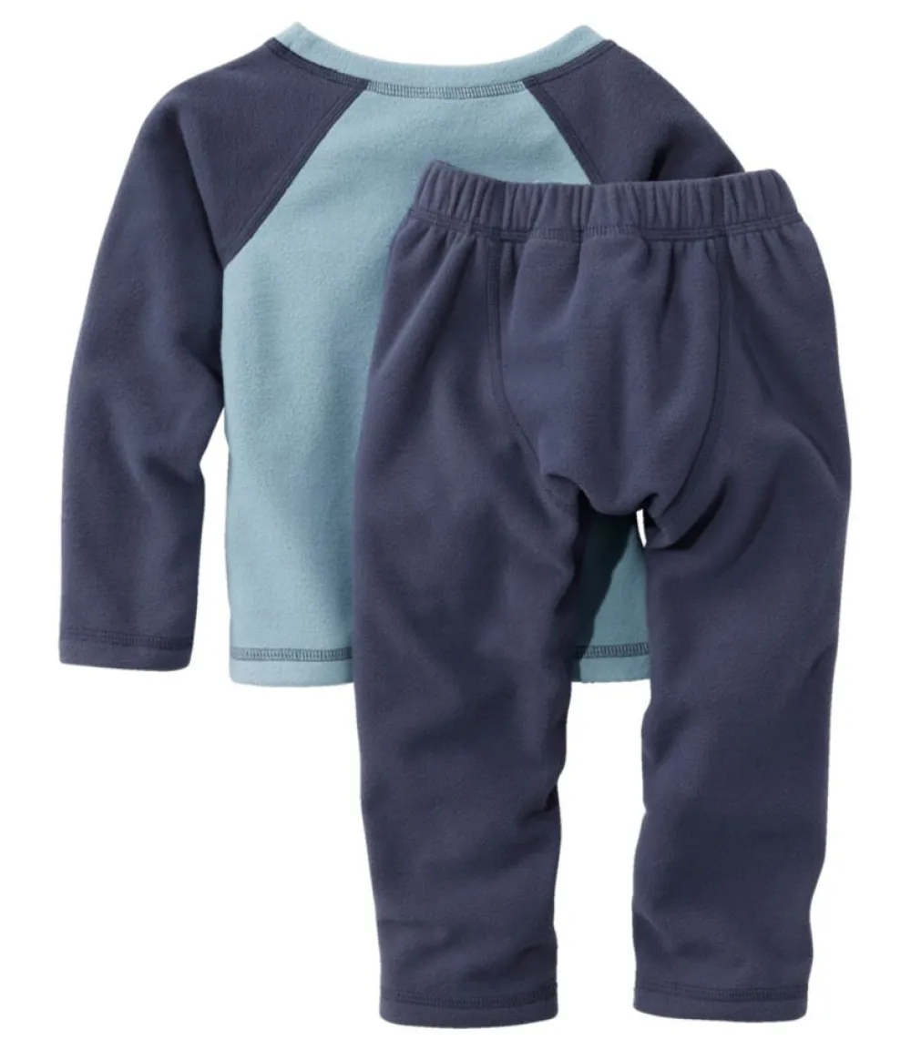 "Infants' and Toddlers' Fitness Fleece Long-Sleeve Tee/Pants Set, Colorblock"-L.L.Bean Best
