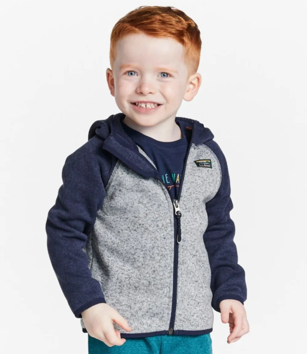 "Infants' and Toddlers' Sweater Fleece, Hooded Colorblock"-L.L.Bean Cheap