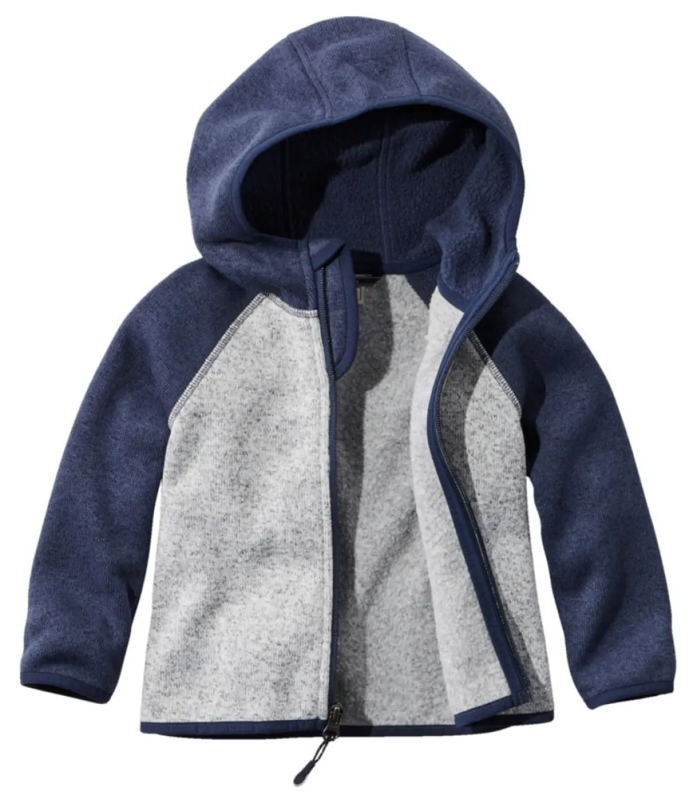 "Infants' and Toddlers' Sweater Fleece, Hooded Colorblock"-L.L.Bean Cheap