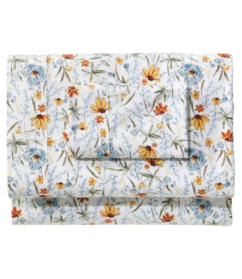 "Jess Franks Print Percale Sheet Set Collection"-L.L.Bean Sale