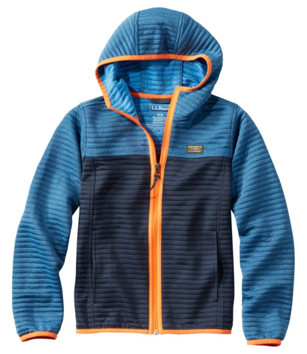 "Kids' Airlight Full-Zip Hoodie, Colorblock"-L.L.Bean Best