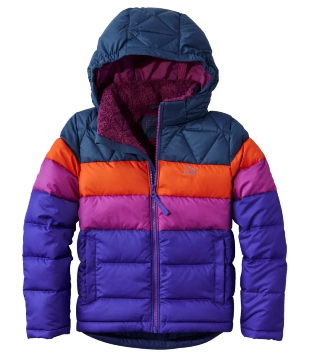 "Kids' Bean's Down Jacket, Colorblock"-L.L.Bean Discount