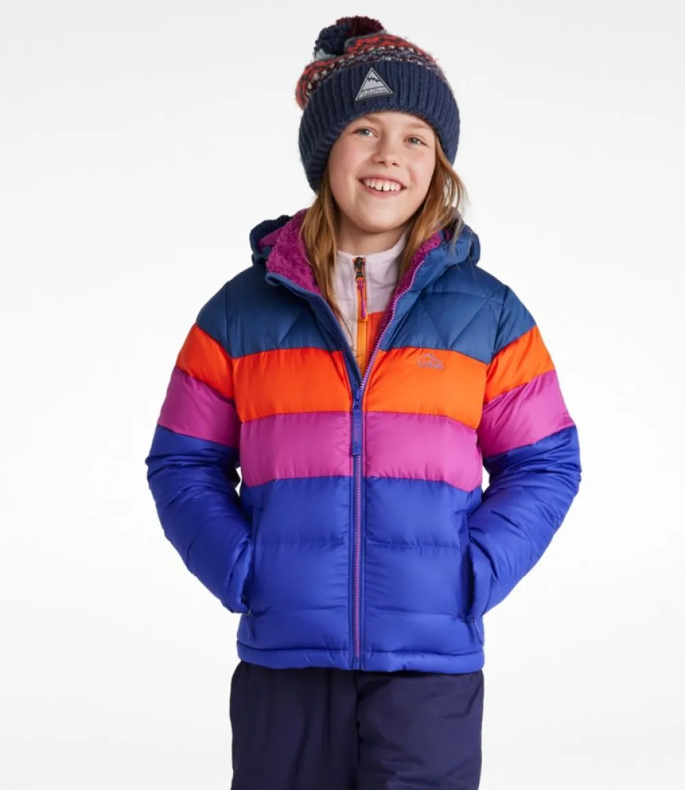 "Kids' Bean's Down Jacket, Colorblock"-L.L.Bean Discount
