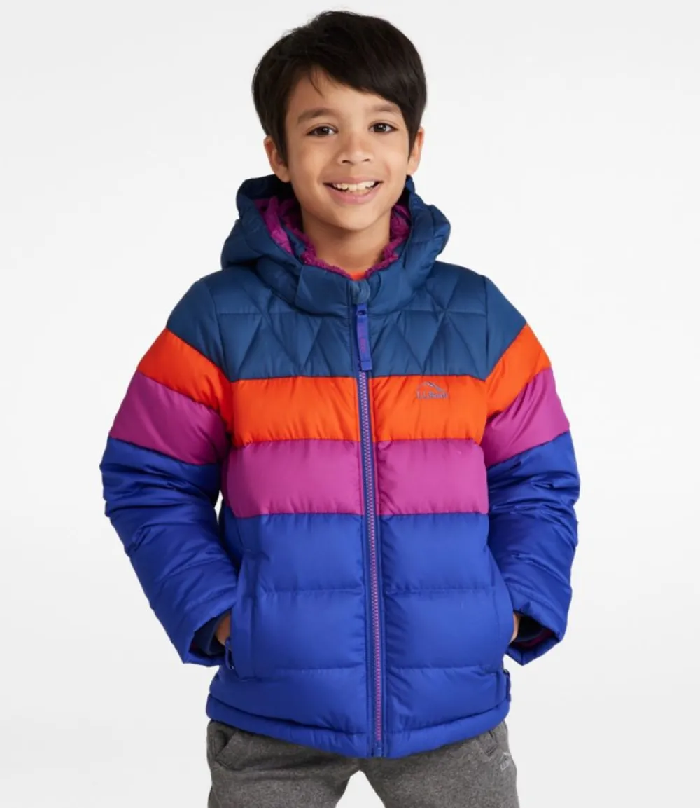 "Kids' Bean's Down Jacket, Colorblock"-L.L.Bean Discount