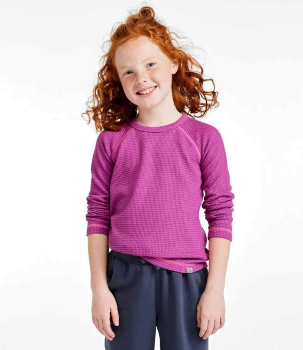 "Kids' Chunky Thermal Crewneck"-L.L.Bean Hot