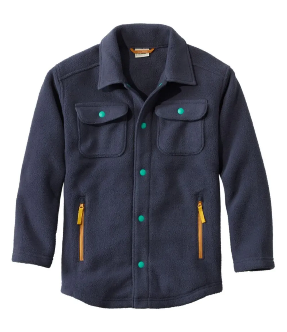 "Kids' Cozy Fleece Shirt Jacket"-L.L.Bean Online