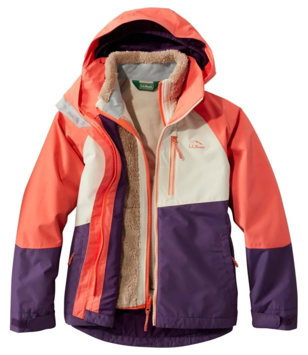 "Kids' Fleece-Lined 3-in-1 Jacket"-L.L.Bean New