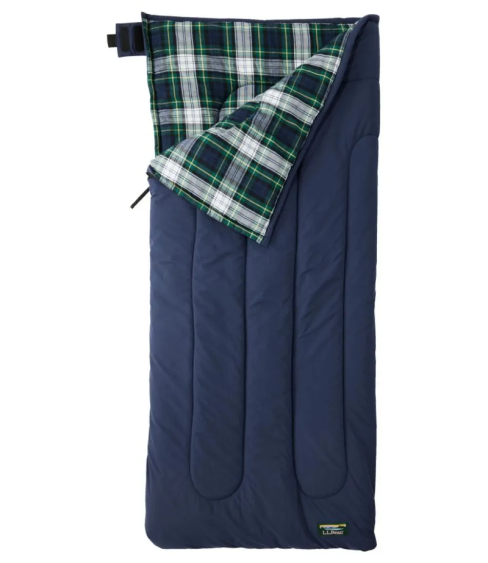 "Kids' Flannel Lined Camp Sleeping Bag, 40°"-L.L.Bean Cheap