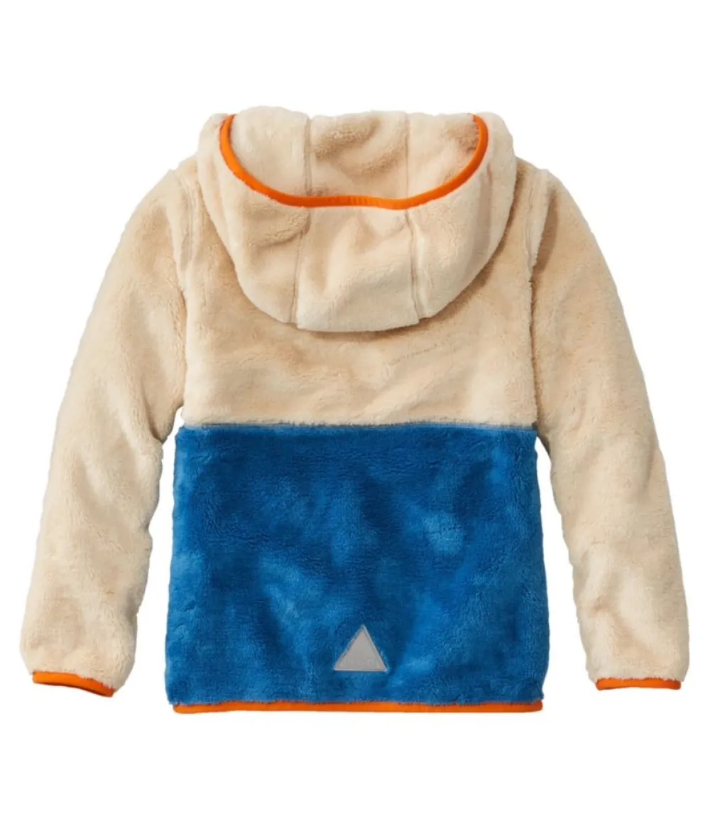 "Kids' Hi-Pile Fleece Hooded Pullover, Colorblock"-L.L.Bean Store